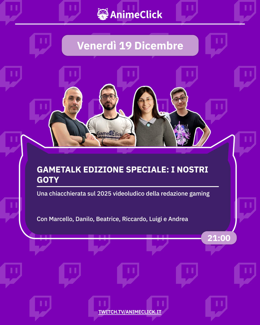 AnimeClick su Twitch: programma dal 15 al 21 dicembre